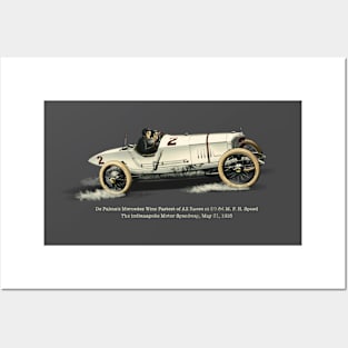 1915 Indianapolis 500 Mercedes DePalma Posters and Art